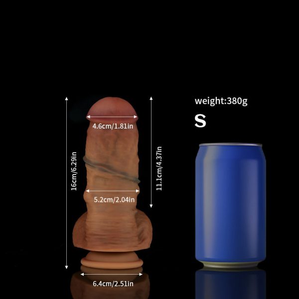 Ultra-Realistic Luxury Dildo - Extra Girthy & Soft Dual-Layer Silicone for Lifelike Sensations - Image 2