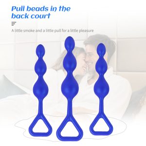 Silicone Beaded Anal Plug Set - Graduated Stimulation for Beginners & Experts