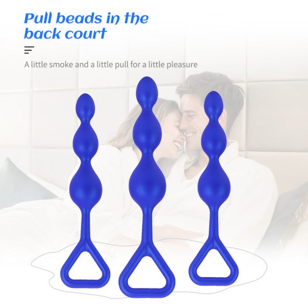 Silicone Beaded Anal Plug Set - Graduated Stimulation for Beginners & Experts