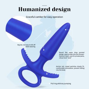 Premium wearable silicone Long Anal Plug