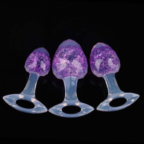 Platinum Silicone Crystal Anal Plug
