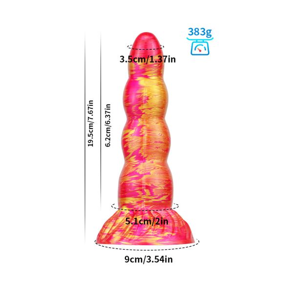 Ultra-Soft Fantasy Silicone Dildo - Handheld Realistic Pleasure Toy with Suction Cup Base - Image 7