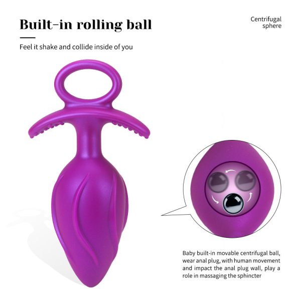 Stimulating Anal Beads with Rolling Balls - Universal Silicone Butt Plug for Couples & Solo Play - Image 2