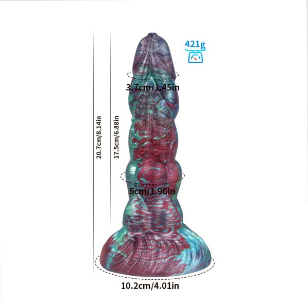 Realistic Multicolor Silicone Dildo - Image 6