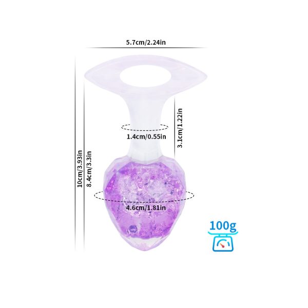 Platinum Silicone Crystal Anal Plug - Image 8