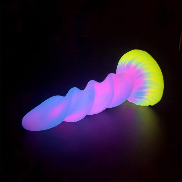 Fluorescent Spiral Fantasy Dildo - Image 2