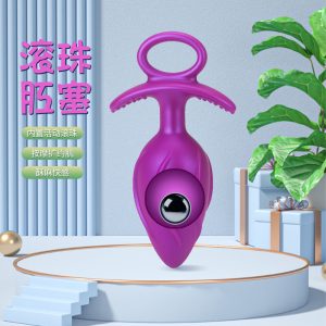 Stimulating Anal Beads with Rolling Balls - Universal Silicone Butt Plug for Couples & Solo Play