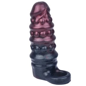 Black Penis Sleeve Soft Silicone Reusable