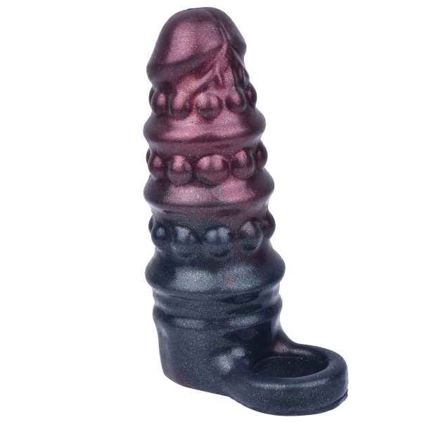 Black Penis Sleeve Soft Silicone Reusable
