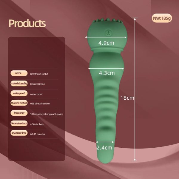 Vibrator Female Sex Toy Adult Toys with 10 Powerful Vibrations Nipple - Image 5