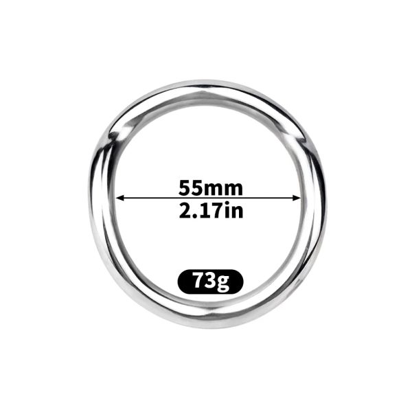 Stainless Steel Male Metal Cock Chastity with 3 Sizes Ring Invisible Lock - Image 10