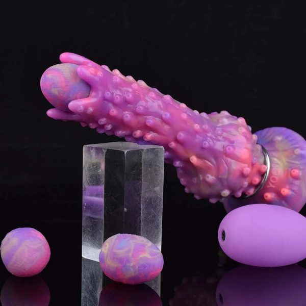 Soft Silicone Ovipositor Dildo Lay Eggs Anal Plug G Spot Stimulate Vaginal Balls - Image 4
