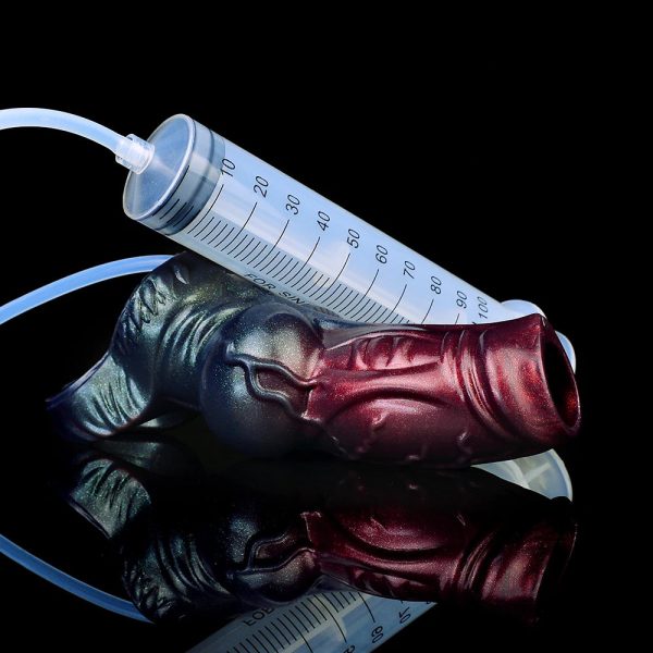 Dark Warrior Hollow Water Spray Penis Sleeve  Reusable Delay Ejaculation - Image 4