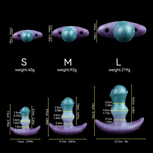 Anal Plug Fantasy Monster Penis Four Colors G-spot Stimulator - Image 8