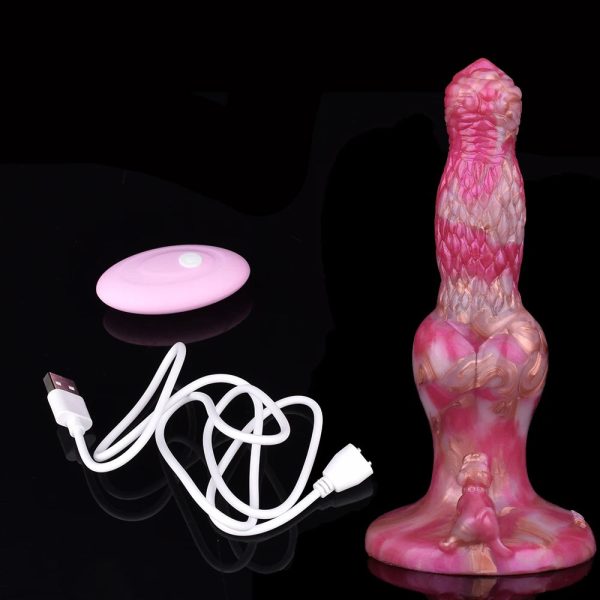 Fascinaty Vibrating Anal Dildos Animal Dog Soft Silicone Vibrator For Women G Spot - Image 8