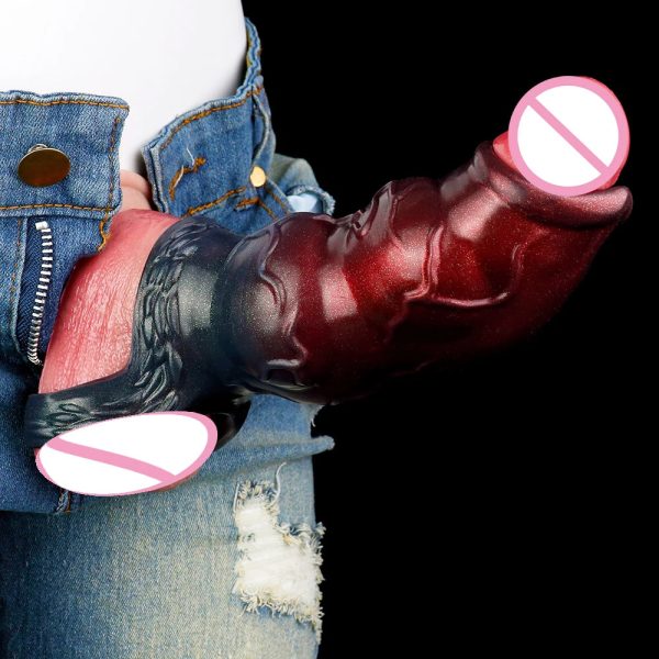Soft Penis Sleeve Big Knot Men's Delayed Ejaculation Enhanced Erection Fetish Penis - Image 2