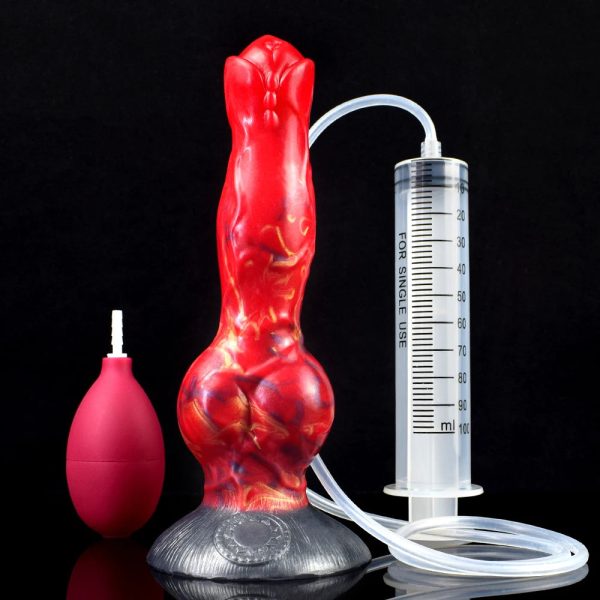 Dog Knot Ejaculation Fantasy Dildo with Strong Sucker Squriting - Image 26