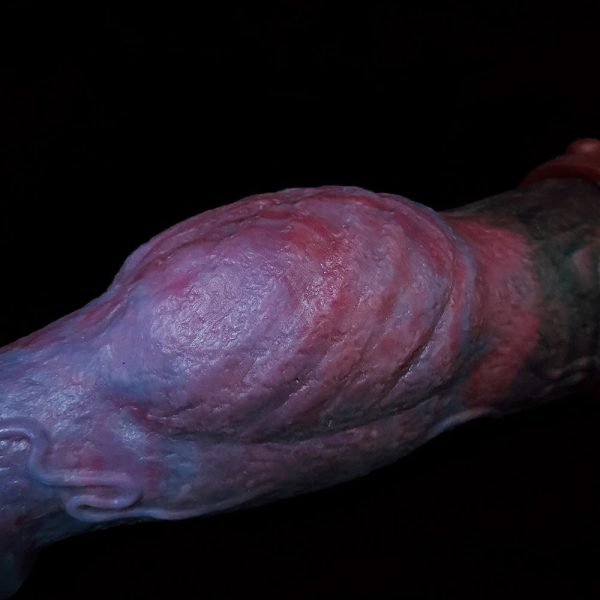 Lesbian Long Double Dildo Big Knot Animal Penis Silicone Huge Finger Shape Butt Plug - Image 2