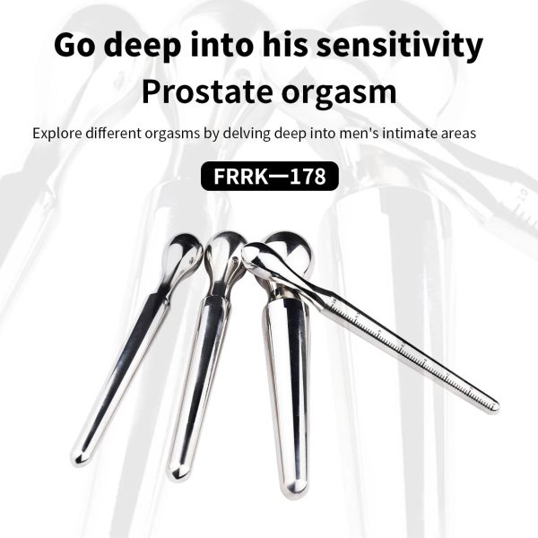4 Sizes of Horse Eye Stick Male Prostate Pleasure Stainless Steel - Image 2