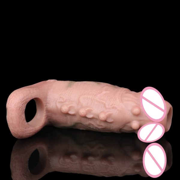 Male Penis Sleeve Thickening and Lasting Penis Sheath Realistic - Image 5