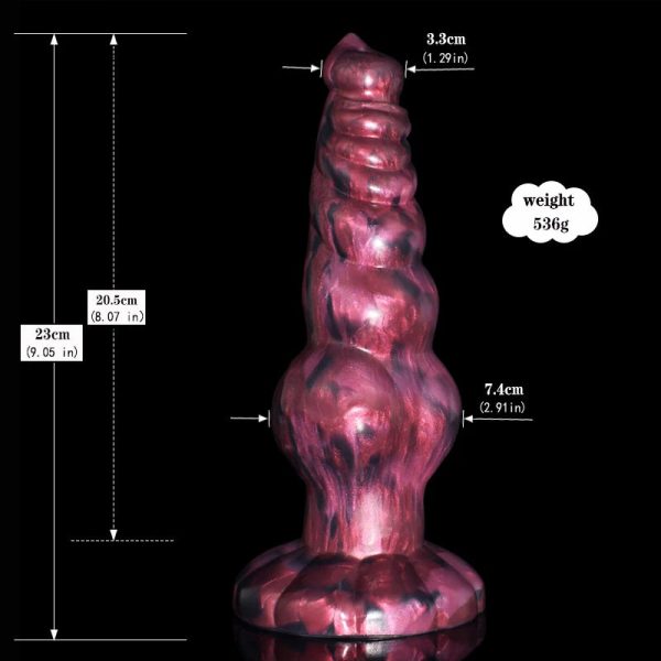 Large Dog Knot Dildo With Strong Sucker Dark Spirits Fantasy Penis G Spot - Image 13