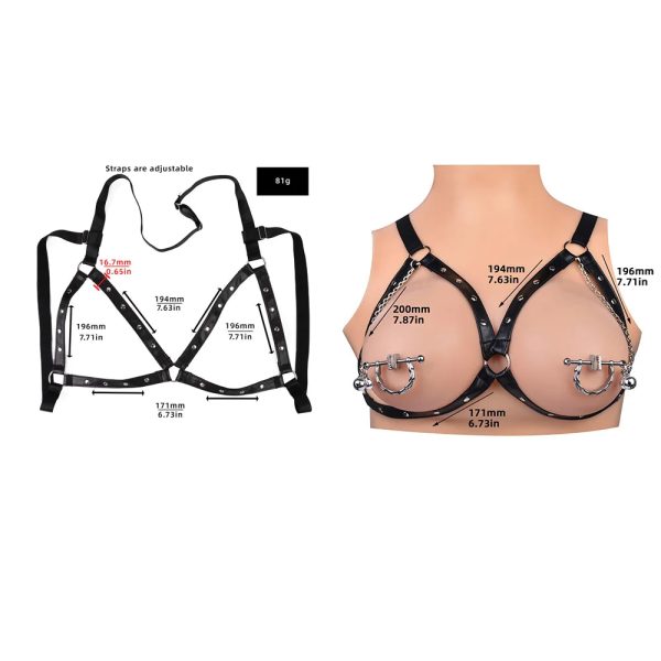 Adjustable Nipple Clips Chain with Vine Non Piercing Breast Nipple Clamps - Image 5