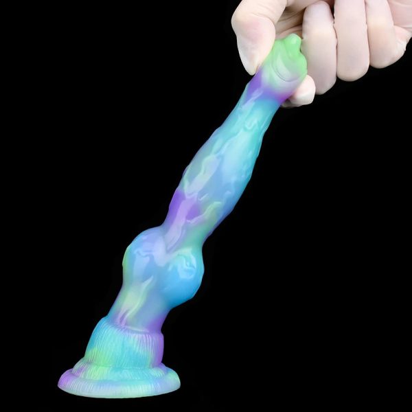 Soft Silicone Penis With Wolf Knot Strong Suction Dildo - Image 4