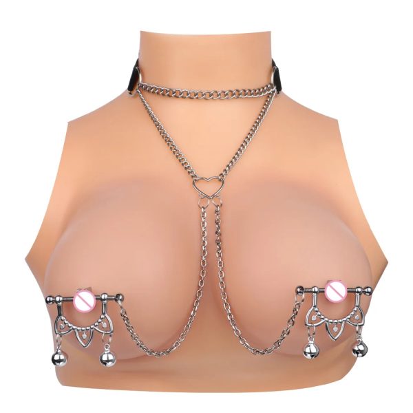 Semi-covered Nipple Clips Stainless Steel Adjustable Non Piercing - Image 7