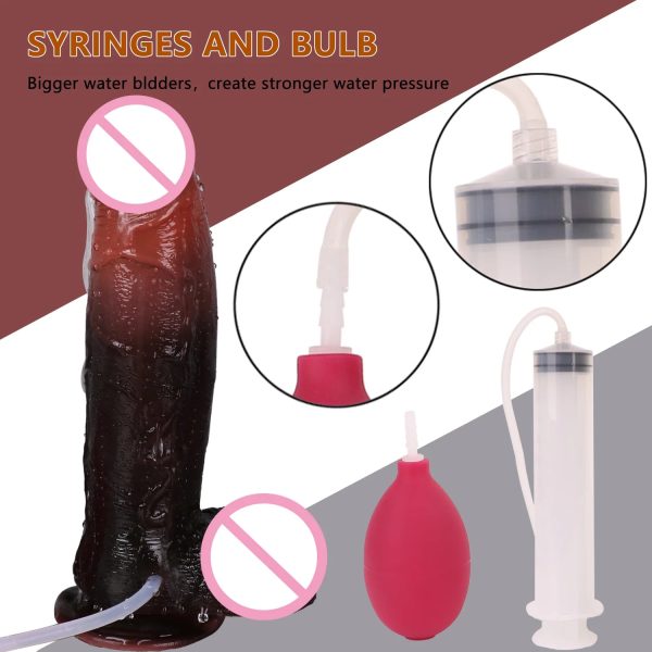 Black Silicone Dildo with Strong Suction Cup for Men Women - Image 4