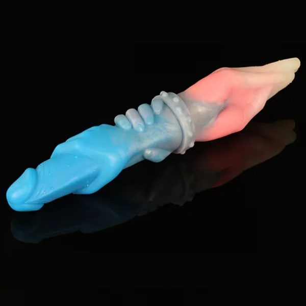 Super Long Double Head Horse Dick Huge Kont Dildo Soft Liquid Silicone Anal Plug - Image 8