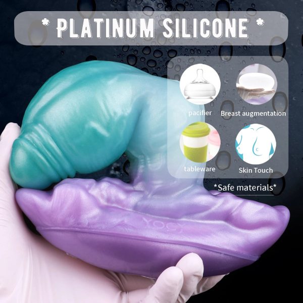 Fantasy Butt Plug Fetish Giant Design Simulated Penis 3D Textured Butt Plug - Image 2