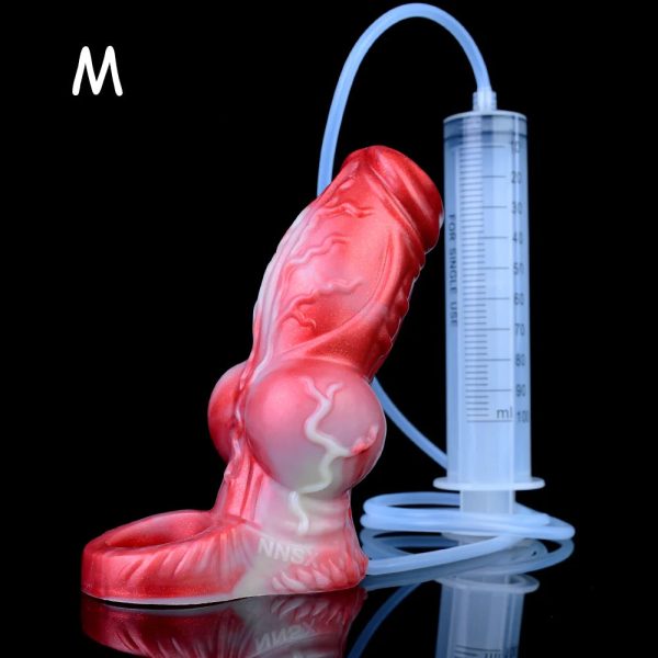 Silicone Hollow Water Spray Penis Sleeve  Reusable Penis Enlarger Rings Delay Ejaculation - Image 12