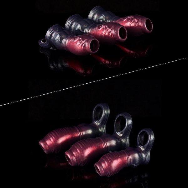 Soft Silicone Penis Enlargement Holster Wearable Male Masturbator - Image 2