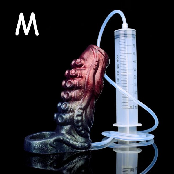 Dark Warrior Octopus Tentacle Hollow Water Spray Penis Sleeve Male Masturbator - Image 12