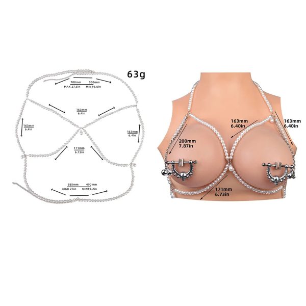 Decorations Nipple Clips Chain Non Piercing Breast Nipple - Image 4