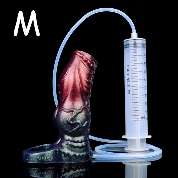 Dark Warrior Animal Hollow Water Spray Penis Sleeve  Realistic Male Sex Toys - Image 12
