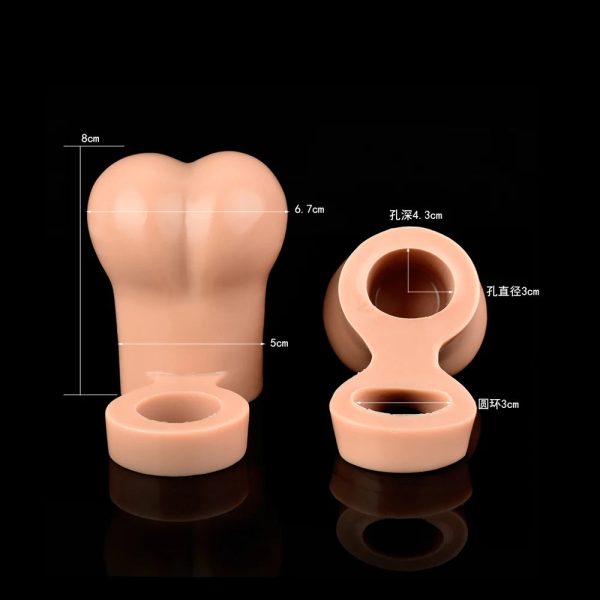 Testicle Sleeve For Men Soft Liquid Silicone Fake Testicle Testicle Enlargement - Image 6