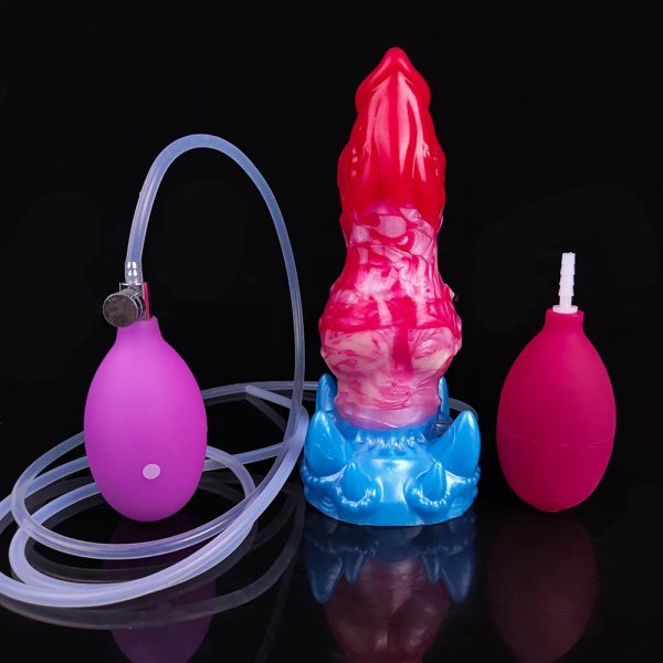 Squirting Inflatable Dildo with Strong Suction Cup Sex Toy - Image 8