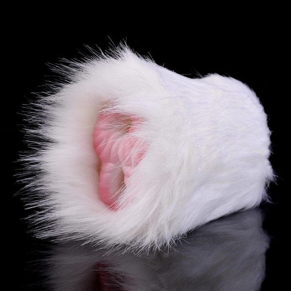 Silicone Male Masturbator Sex Adult Toys with Animal Fur Pocket Pussy - Image 7