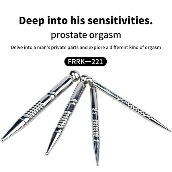 4 Sizes of Horse Eye Stick Male Prostate Stimulator Pleasure Stainless Steel - Image 4