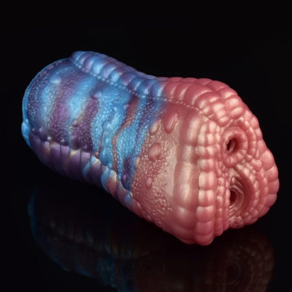 Male Dual Channel Masturbation Cup Soft Silicone Sex Toys - Image 8