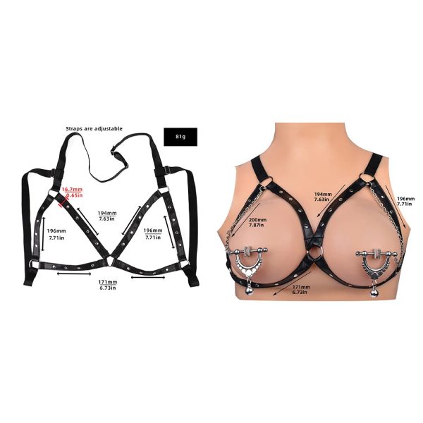 Stainless Steel Body Chain Clamps Clips Stainless Steel Adjustable Nipple - Image 5