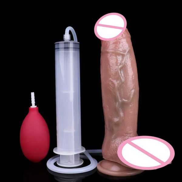 Black Silicone Dildo with Strong Suction Cup for Men Women - Image 9