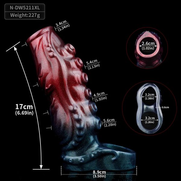 Penis Enlargement Set Fantasy Octopus Tentacles Men's Erection Enhancement Sleeve - Image 6
