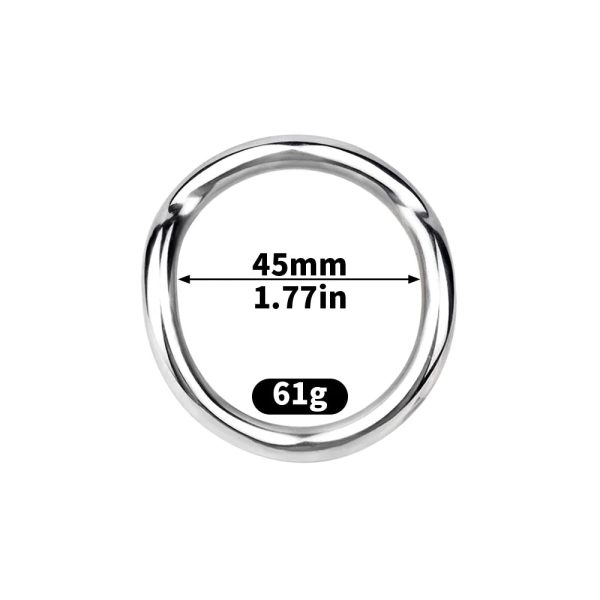 Stainless Steel Male Metal Cock Chastity with 3 Sizes Ring Invisible Lock - Image 8