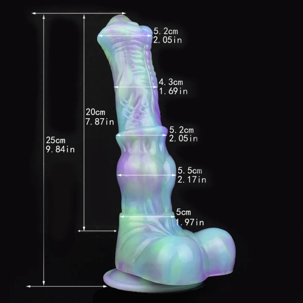 Soft Silicone Penis With Wolf Knot Strong Suction Dildo - Image 8