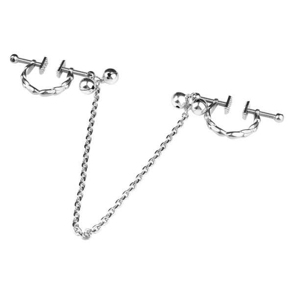 Adjustable Nipple Clips Chain with Vine Non Piercing Breast Nipple Clamps - Image 7