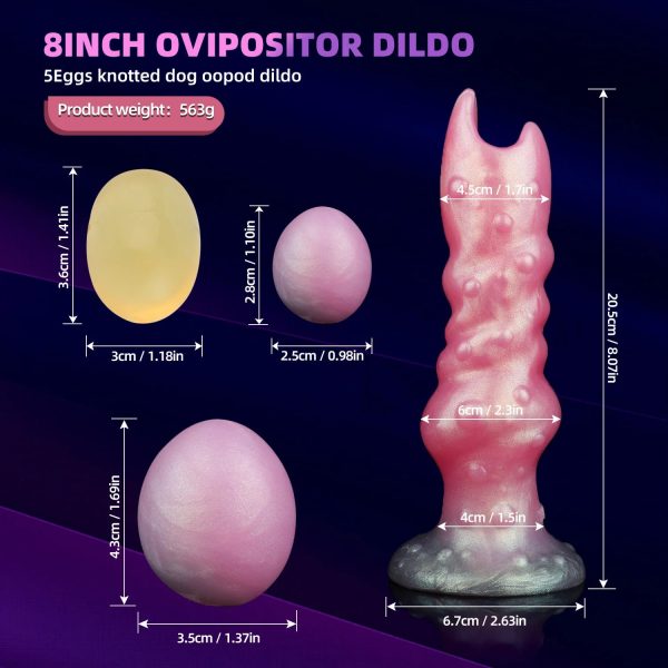 Pink Soft Silicone Made Fantasy Ovipositor Dildo Anal Plug - Image 5