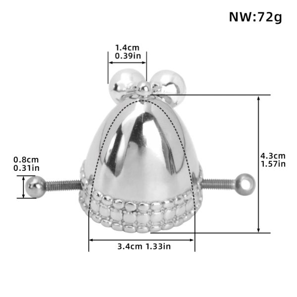 Nipple Clips Adjustable Pressure Chains Necklace Stainless Steel Non Piercing Body - Image 6