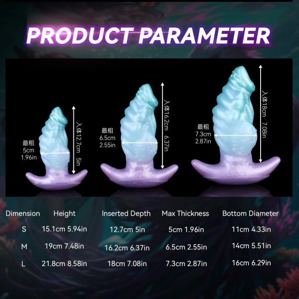 Fantasy Deep Sea Animal Butt Plug Fetish Cthulhu Design Simulated Penis - Image 6